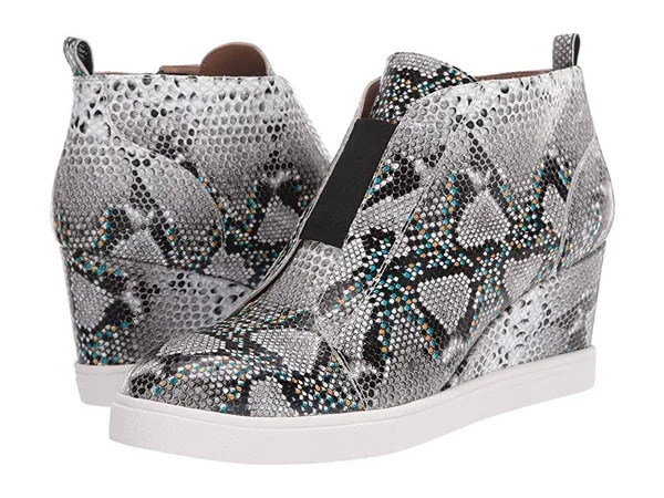 Linea Paolo Felicia 3 Women's Shoes White/Black/Grey : 7 M