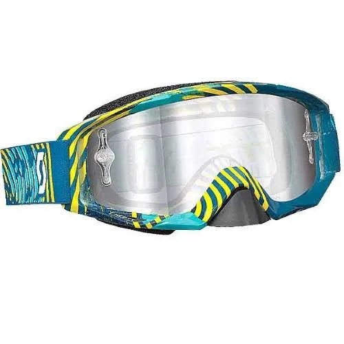 Scott Tyrant MX/Offroad Goggles Vinyl Green/Yellow/Chrome Lens