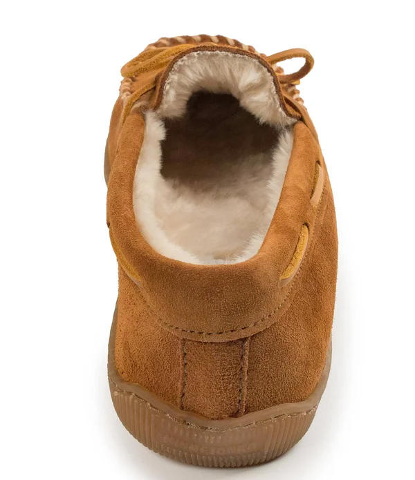 Minnetonka Men's Pile Lined Hardsole Slipper