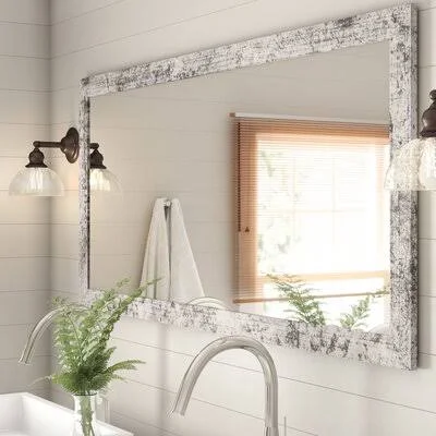 Pevensey Rustic Bathroom, Vanity Mirror Gracie Oaks Size: 61.5x22 H x 35x22 W