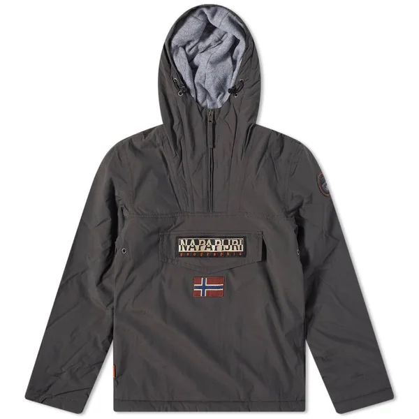 Napapijri Rainforest Jacket Dark Grey - Dark Grey - Small - Men's