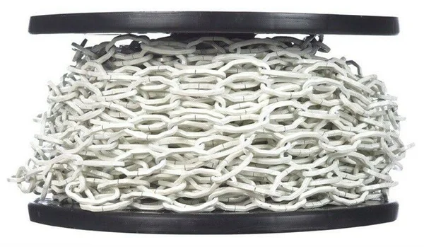 Campbell Chain #31 Hobby/Craft Cathedral Chain, White, 98' per Reel