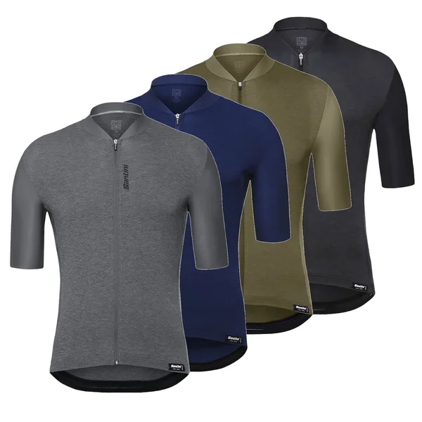 Santini 365 CLASSE Short Sleeve Jersey - M - Black