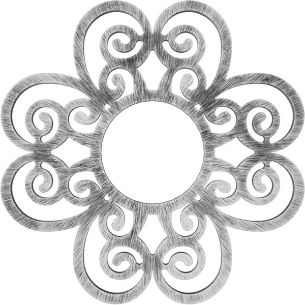 Ekena Millwork CMPP22COASV 22x22OD x 7 1/2x22ID x 3/4x22P Cohen Architectural Grade PVC Pierced Ceiling Medallion - Antiqued Silv