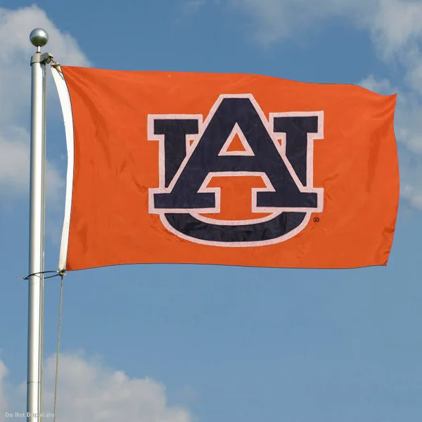 Auburn Tigers Nylon Embroidered Flag, 3 x 5 feet