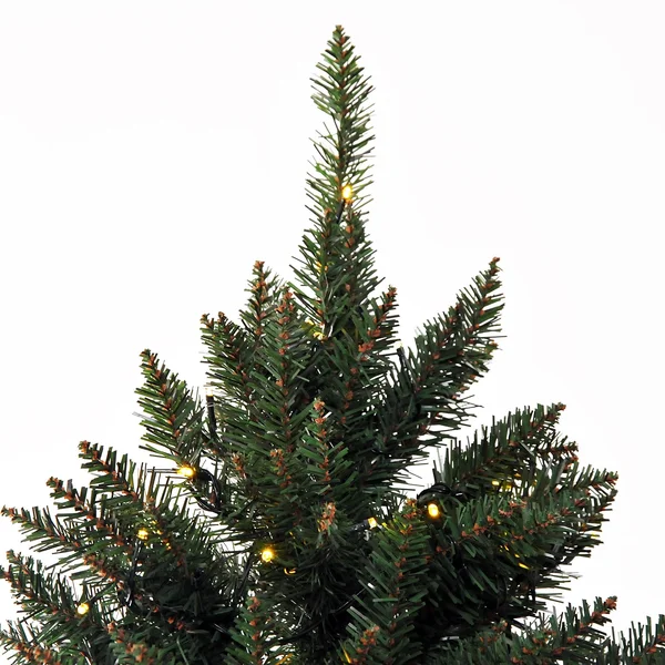 HOMCOM 7& PVC 700 Pre Lit White LED Artificial Christmas Tree - Green