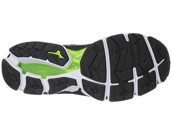 Mizuno Wave Sky 2 Men's Running Shoes, Black/Yellow, Size: 7.5