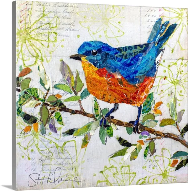 Happy Bird I - Canvas Wall Art, 30x30, Great Big Canvas