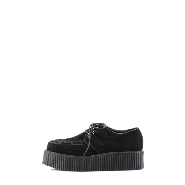 Demonia - V-CREEPER-502S 9, Black Vegan Suede