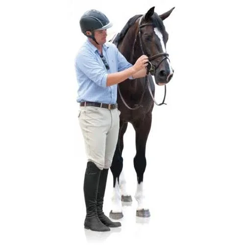 Ovation Mens Euroweave Knee Patch Breech 40r Black - Men's