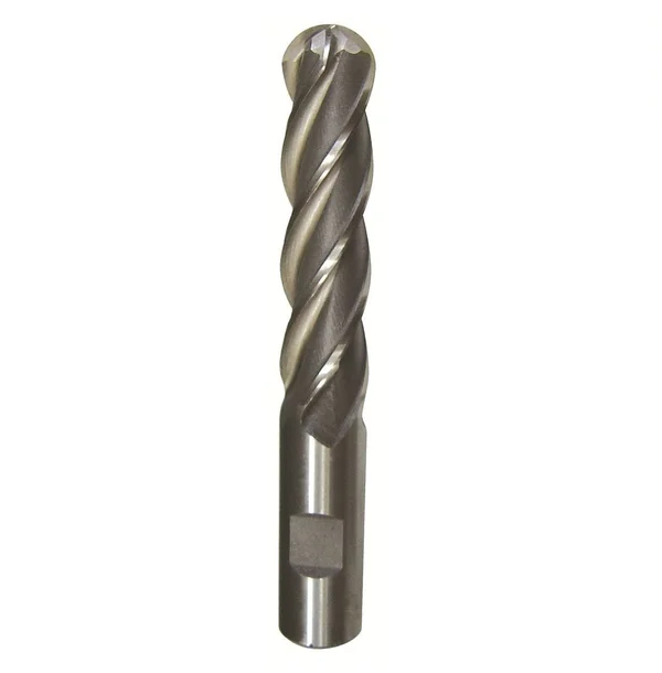 7/8x22 4 Flute Carbide Uncoated (Bright) 1-1/2x22 Flute Length 4x22 Overall Length 7/8x22 Shank Single End Ball End Mill, Drill
