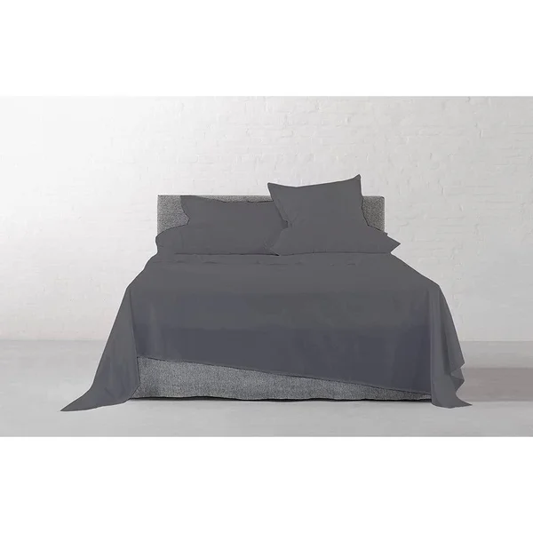 GOTS Certified 300TC Organic Cotton Sateen Wrinkle Resistant Flat Sheets - Sand - King