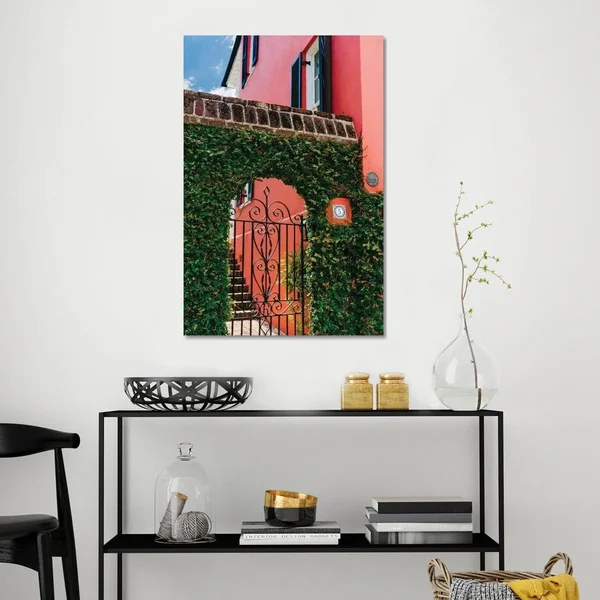 Charleston Pink VIII Canvas Artwork Print by Bethany Young