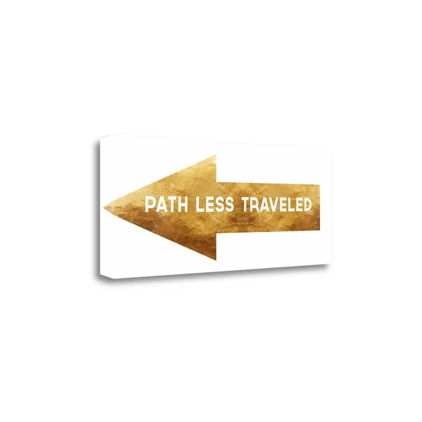 Tangletown Fine Art Path Less Traveled by Linda Woods, Giclee Print on Gallery Wrap Canvas, 32x13x22