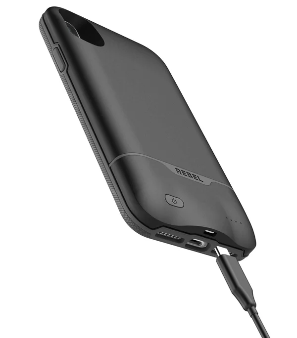 Encased Rebel Power Battery Case for iPhone XR (Black) RP71BK