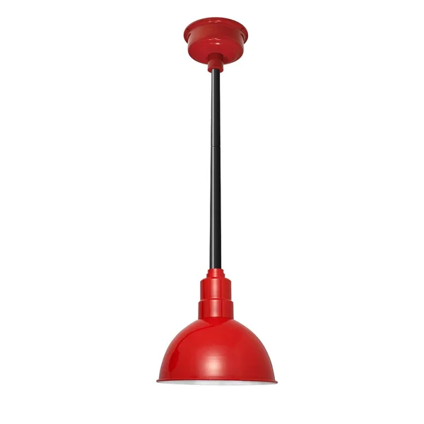 Cocoweb Blackspot 1 Light LED Cone Pendant Size: 48x22 H x 10x22 W x 10x22 D - Finish: Cherry Red/Black