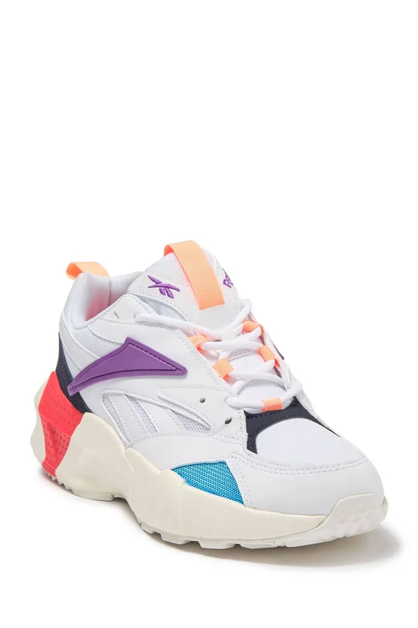 Reebok Aztrek Double Shoes - White/Grape Punch/Bright - DV8171