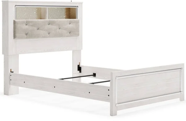 Ashley Altyra Full Upholstered Panel Bookcase Headboard