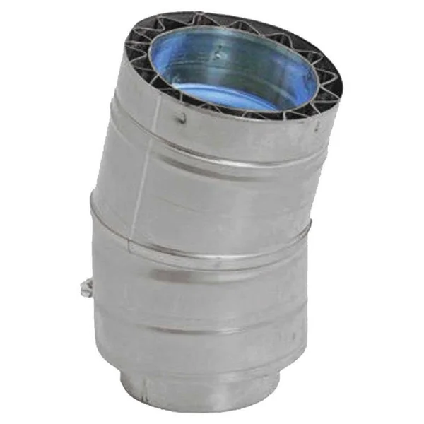 Duravent W2-1509 15 Degree Double Wall Elbow for 9 inch Inner Diameter Vent Pipe from The, Silver