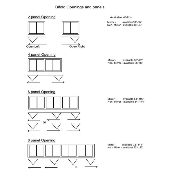 Impact Plus 48 in. x 80 in. Beveled Edge Mirror Solid Core MDF Interior Closet Bi-Fold Door with Chrome Trim