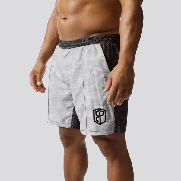 Born Primitive Athletic Training Shorts - Camouflage Gym Shorts, Large
