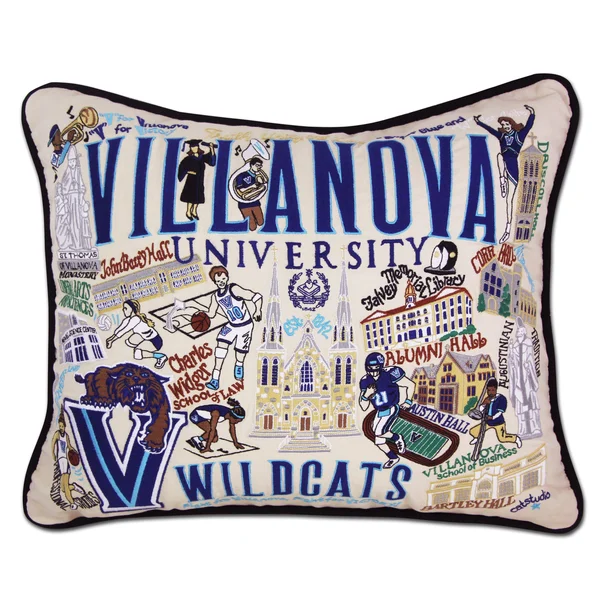 Villanova University Embroidered Pillow by Catstudio