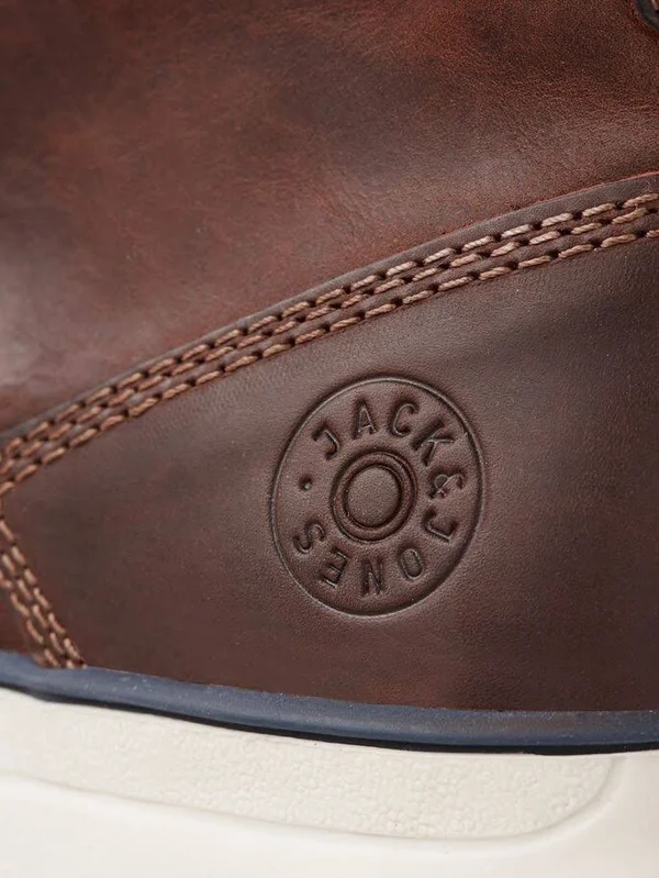 Jack & Jones Fwtubar Leather STS - Brown - Casual Boots