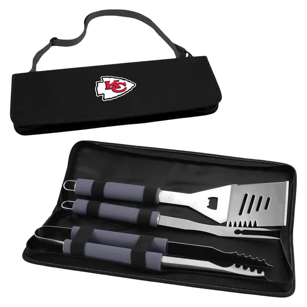 Picnic Time Black Kansas City Chiefs Metro BBQ Tote