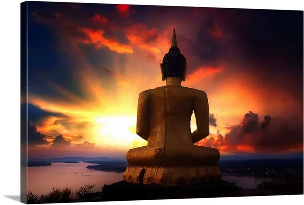 Buddha Call - Large Solid-Faced Canvas Wall Art Print, Great Big Canvas
