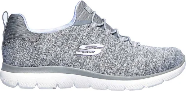 Skechers Women's Summits - Rainbow Swirl Sneakers, Gray/Lavender, 7.5