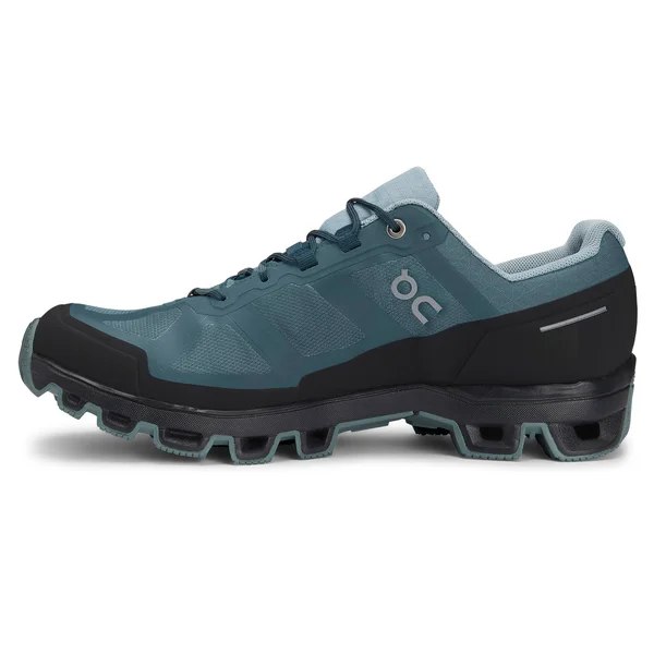 on Running Men's Cloudventure Waterproof Storm/Cobble, 14, D