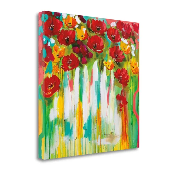 30x22 x 30x22 Poppies Glowing by Amanda J. Brooks Fine Art Giclee Print