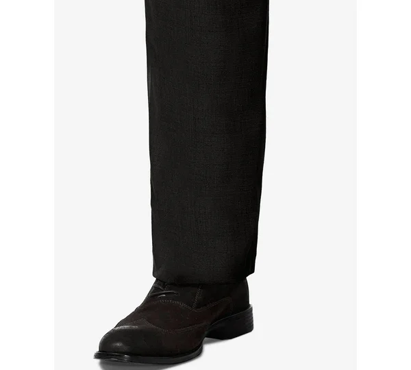 Men's J.M. Haggar Premium Classic-Fit Stretch Sharkskin Flat-Front Hidden Expandable Waist Dress Pants, Size: 40x32, Dark Grey