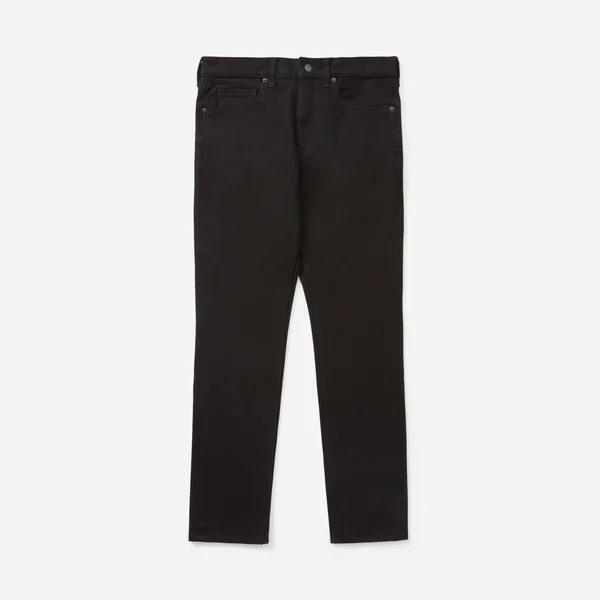 Men's Slim 4-Way Stretch Organic Jean, Uniform by Everlane in Black, Size 32x30