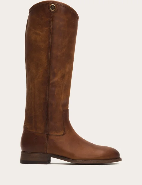 Frye Melissa Button 2 Wide Calf in Cognac - Women's Size 6.5