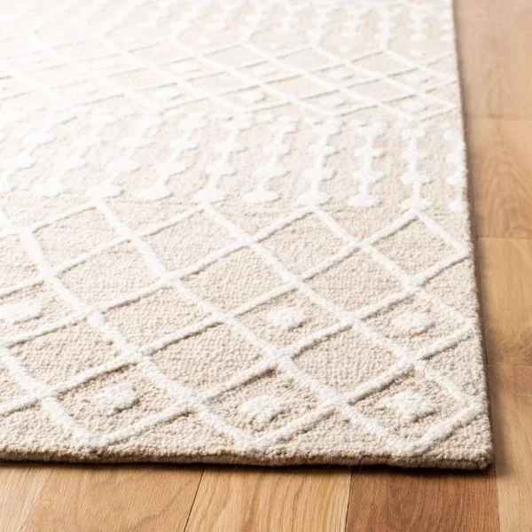 Blossom Collection BLM115B Rug Beige - Ivory, Runner 2&-3x22 x 9&