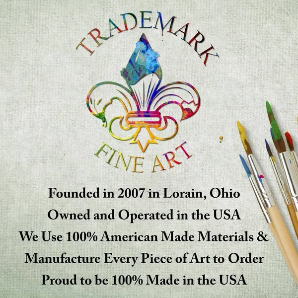 Trademark Global Sheila Golden &Blue Wall& Canvas Art