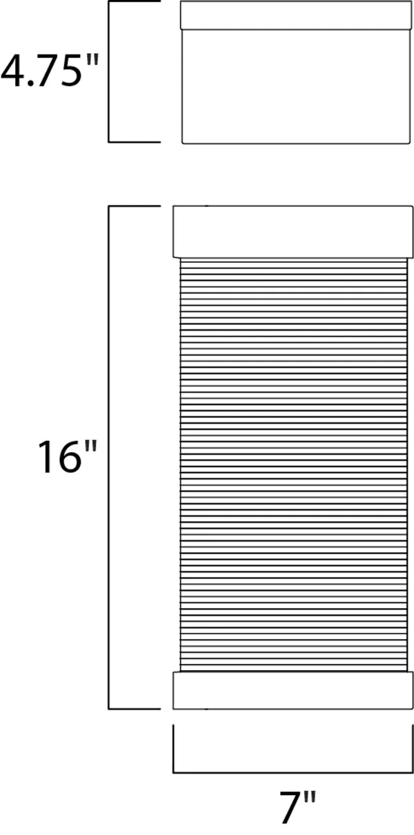 Maxim - 55226CLBZ - LED Outdoor Wall Sconce - Stackhouse VX - Bronze