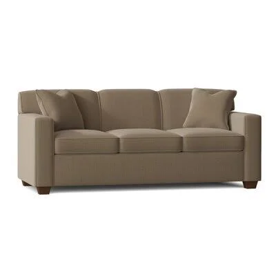 Nash 79x22 Square Arm Sofa Sand & Stable Body Fabric: Baet Sand