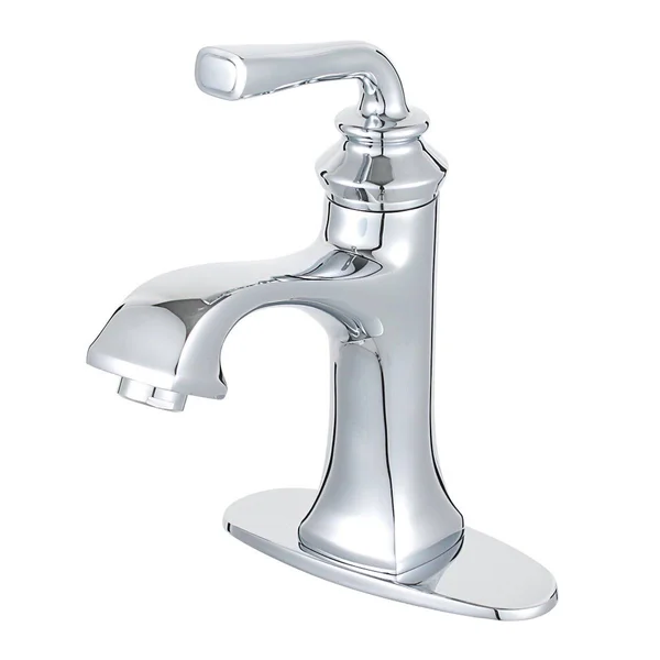 Kingston Brass LS4425RXL Restoration Single-Handle Bathroom Faucet with Push-Up Drain and Deck Plate - Oil Rubbed Bronze