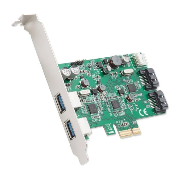 Syba - SD-PEX50063, 2-Port USB 3.0 and 2 Port SATA III PCIe 2.0 Card