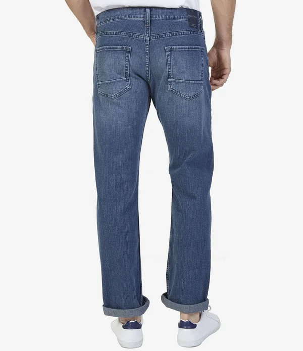Nautica Men's Stretch Straight-leg Jeans - Pure Dark Pacific