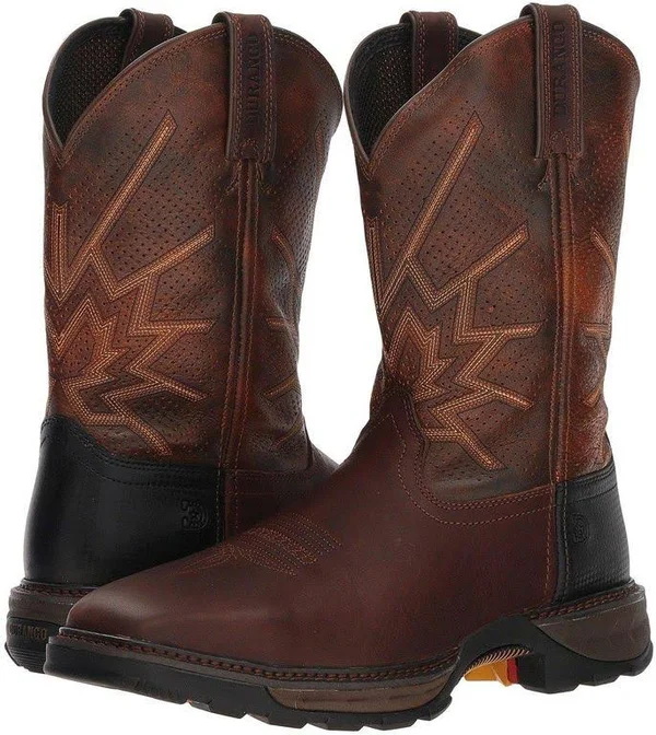 Durango Men's Tobacco Maverick XP Steel Toe Ventilated Pull-On Work Boot, DDB0175