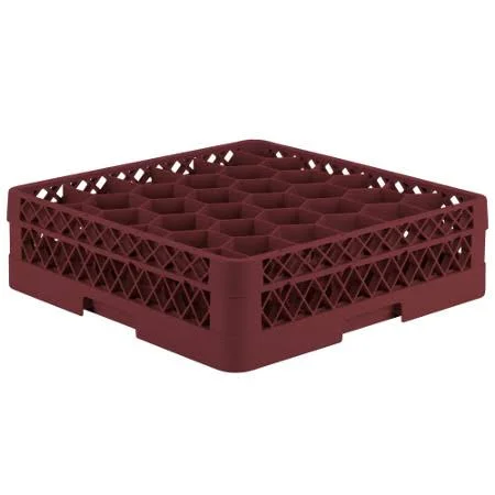 Traex Full Size Burgundy 30 Compartment Rack w/ Open Extender - Vollrath TR12A-21