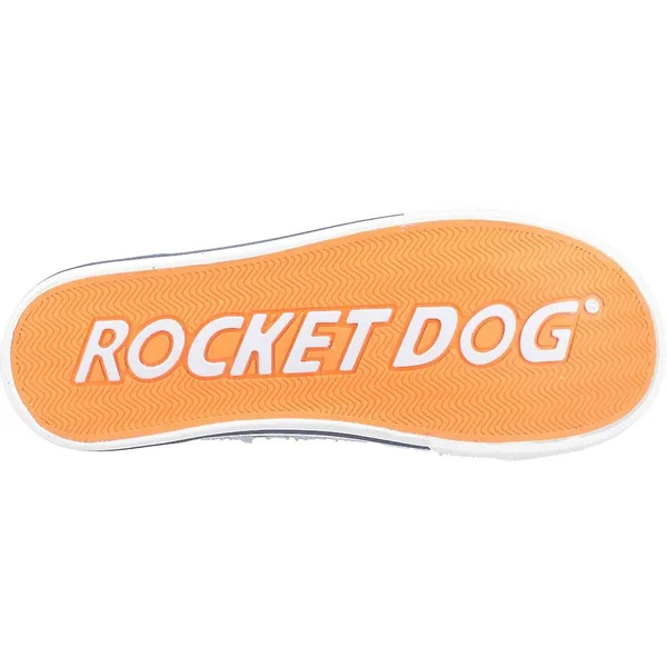 Rocket Dog Jazzin Ladies Cotton Casual Trainers Navy: UK 4