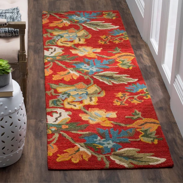 Safavieh Blossom BLM672A Red - Multi 4& x 6& Area Rug