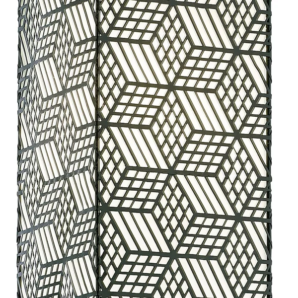 River of Goods Matte Black Geometric Exterior Sconce One - Size