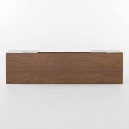 Noble House Cresent Wood Mid Century Modern TV Entertainment Stand - Walnut