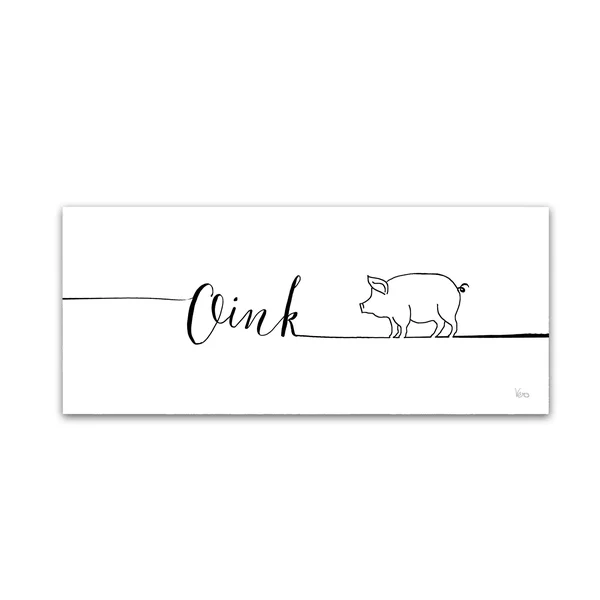 Trademark Fine Art 'Underlined Farm I' Canvas Art by Veronique Charron - Size: 14 x 32