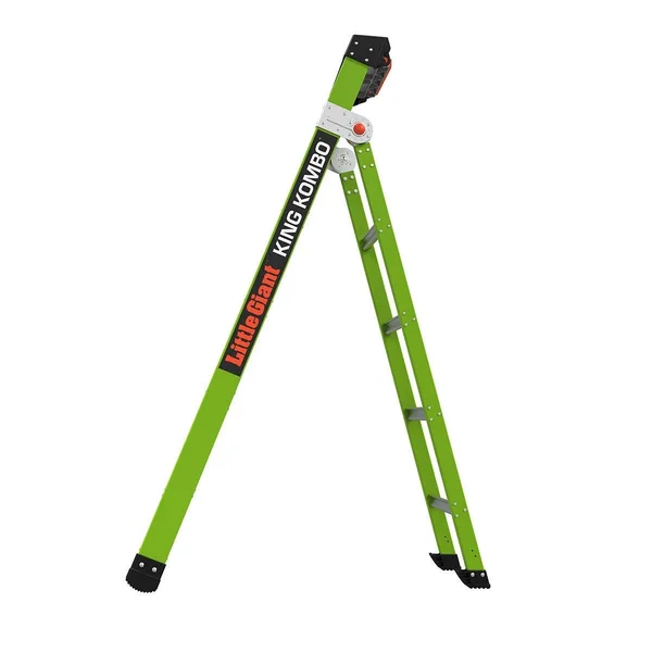 Little Giant 13610-001 King Kombo Pro Fiberglass Ladder IAA - 6&